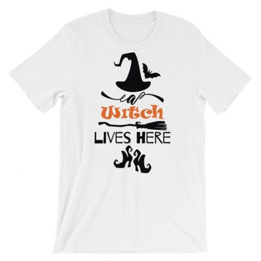 A Witch Lives Here T-shirt ZK01