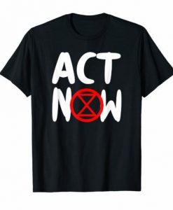 Act Now Black Tee Shirt ZK01