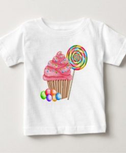Cupcakes and Candy Birthday T-Shirt EL01