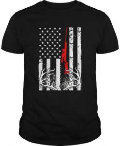 Deer Hunting American T Shirt SR01