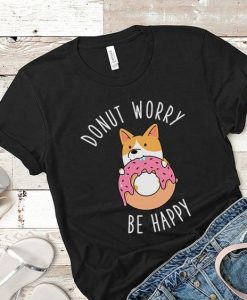 Donut Worry Be Happy T-shirt SR01