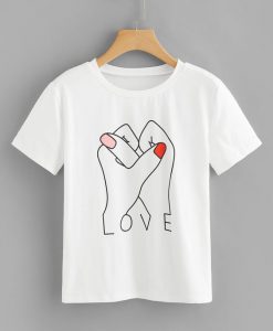 Graphic Print Tee For Women T-shirt FD01