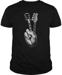 Guitar Shirtguitar Finger T-Shirt DV01