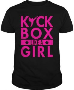 Kickbox Like A Girl T-shirt ZK01