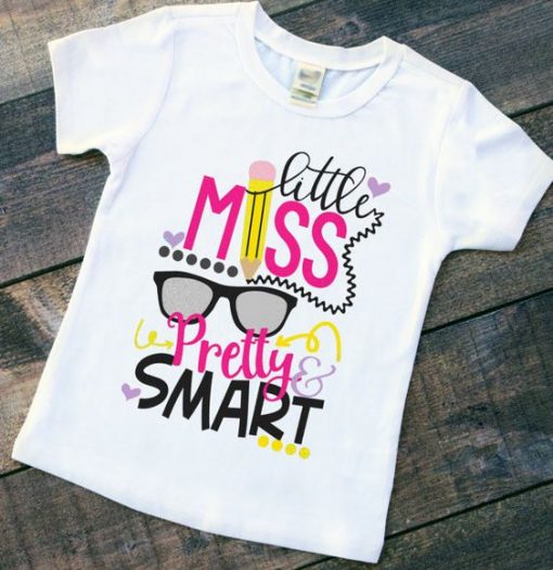 Little Miss Pretty and Smart T-Shirt SR01