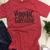 Magic Coordinator Maroon T-shirt ZK01