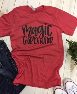 Magic Coordinator Maroon T-shirt ZK01