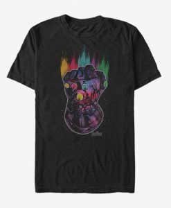 Marvel Avengers Infinity War Rainbow Streak Gauntlet T-Shirt KH01