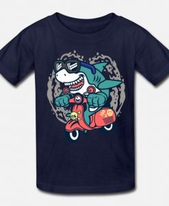 Cool shark on scooter T-Shirt AV01