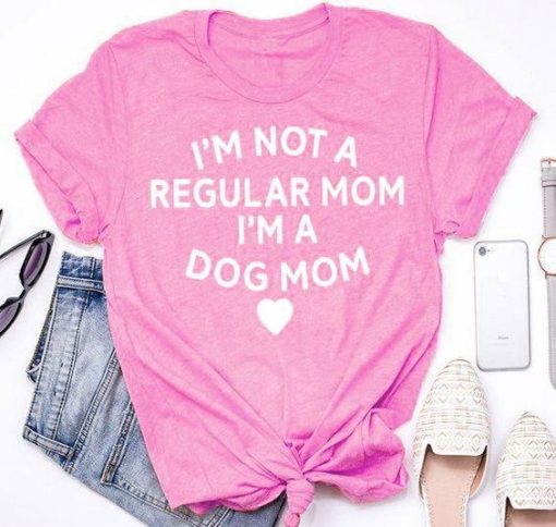 Dog Mom Vintage Cotton Tee T- Shirt ZK01