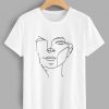 Face and Letter Tee T-shirt FD01