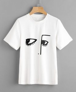 Facing Printed T-shirt FD01