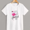 Flamingo Print T Shirt SR01