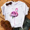 Flower Flamingo T-shirt ZK01