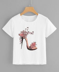 High Heels Print T Shirt SR01