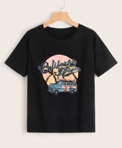 Letter And Car T Shirt SR01