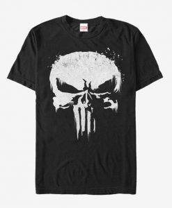 Marvel Punisher White Out T-Shirt ZK01