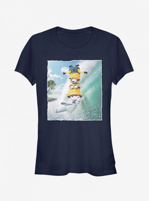 Minion Surf Tricks Girls T-Shirt ZK01