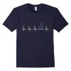 Sailing Heartbeat Funny Sailboat T Shirt KH01