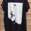 UFO alien abduction BMX T-shirt FD01