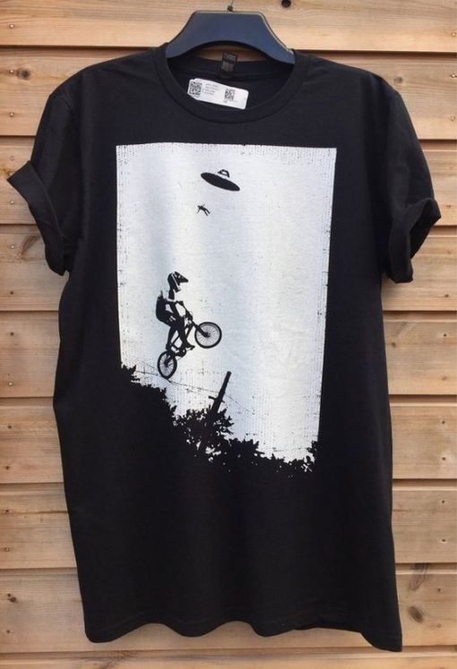 UFO alien abduction BMX T-shirt FD01