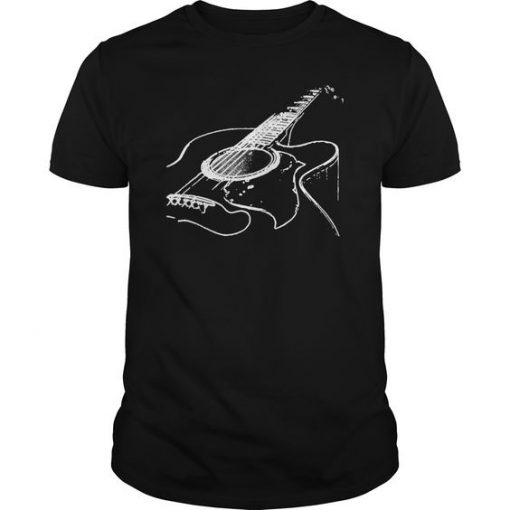 Acoustic Guitar T-shirt FD01