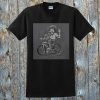 Bob Ross Sketched Riding Bicycle T-Shirt EL29