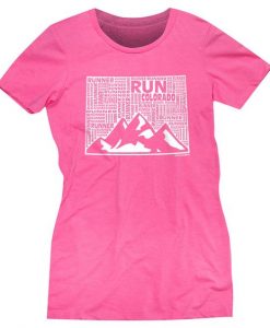 Colorado State Runner Hot Pink T-shirt ER