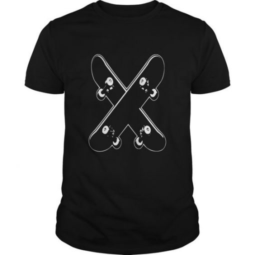 Crossed Skateboards T-shirt FD01