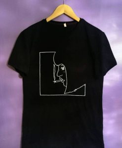 Custom Black Smoking Girl T-shirt ER31