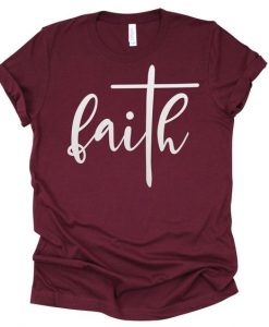 Faith with Cross T-Shirt FR29