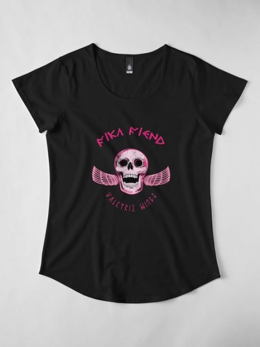 Fika Fiend Skull Wings T-Shirt EL01