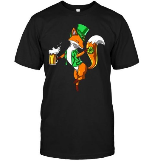 Fox Leprechaun Beer T Shirt SR01
