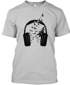 Headphone music Double bass T-shirt FD01