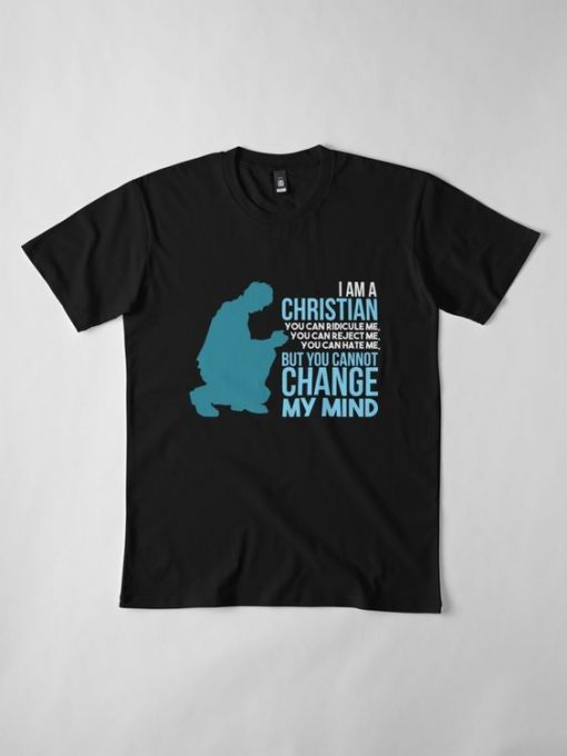 I Am a Christian Line Design T-Shirt DV29