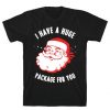 I Have A Huge Package For You Santa Tshirt EL31