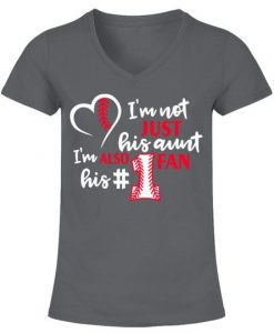 I am Not just his aunt baseball T Shirt SR01