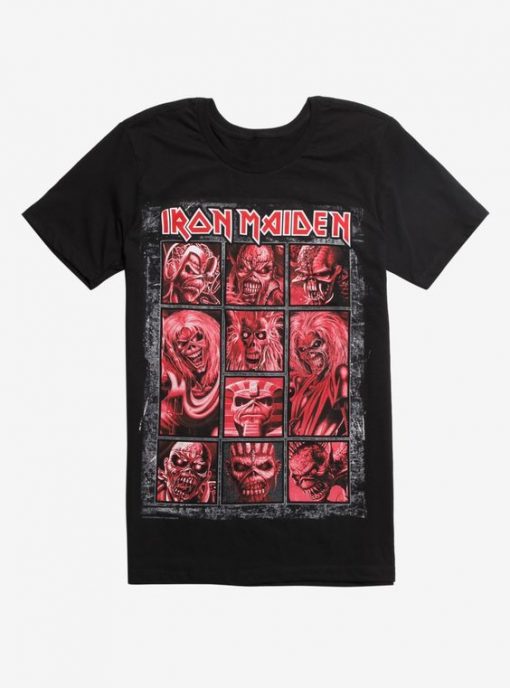 Iron Maiden Eddie Faces T-Shirt VL31