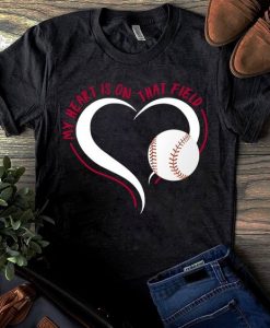 Love Baseball In heart T Shirt SR01