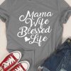 Mama Wife Blessed T-Shirt FR