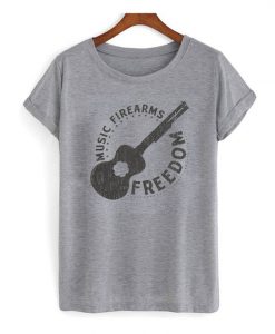 Music Fire arm Freedom T Shirt Fd01