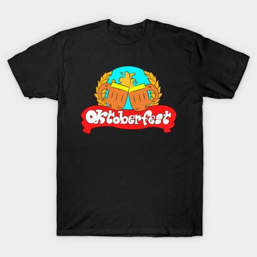 Otoberfest Beer Print T Shirt SR01