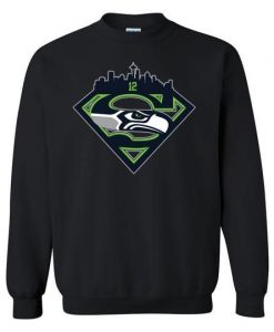 Seattle Seahawks Superman Sweatshirt EL26