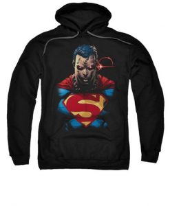 Superman Hoodie Angry Black EL26