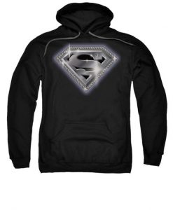 Superman Hoodie Bling Shield EL26