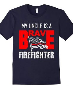Supporting Firefighter Line Design T-Shirt DV29