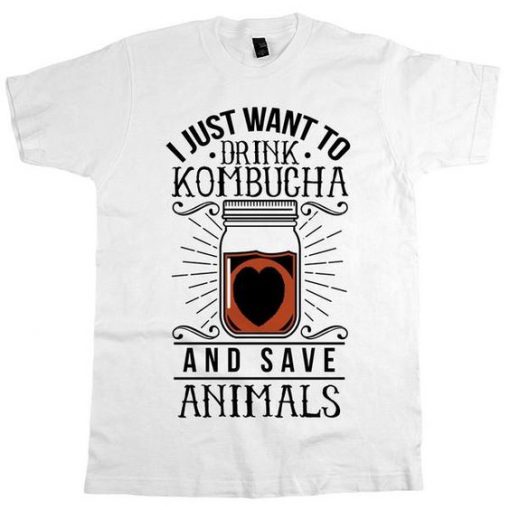 Kombucha And Save Animals Shirt FD4N