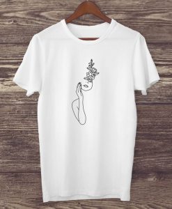 Minimalist Line Art Graphic T-shirt N9FD