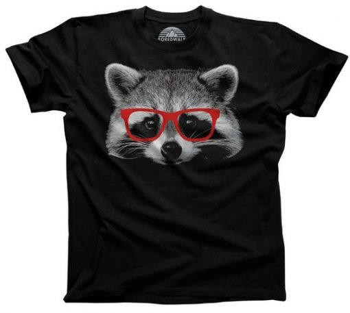 Raccoon With Glasses T-Shirt FD4N