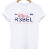 californa rebel USA t-shirt EL29N